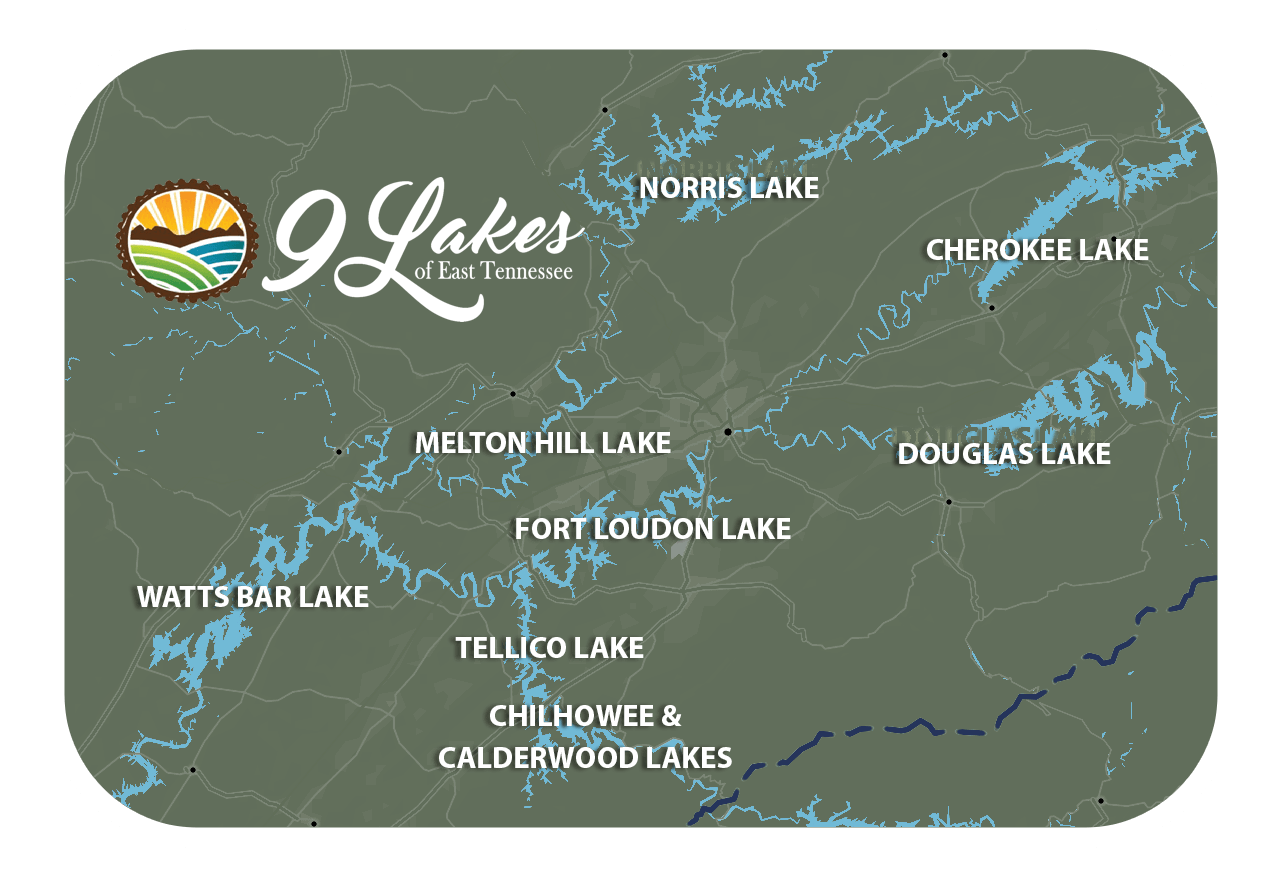 nine lakes map with white boarder