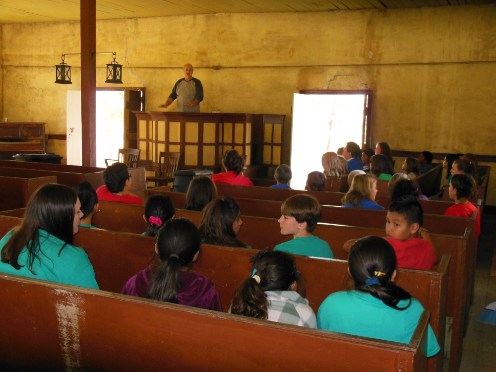 A school group at Bethesda Church
