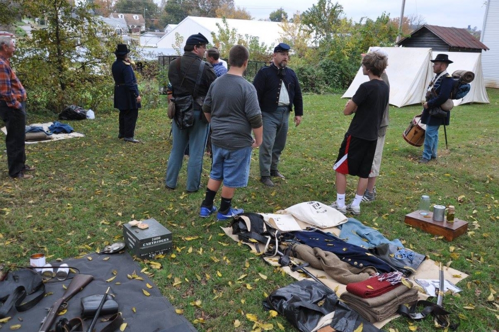 Fall encampment at Longstreet Museum