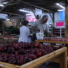 Tables filled with apples at Carvers Orchard in Cosby TN