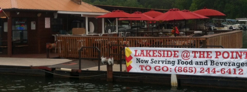 lakeside cafe at the Point Resort Marina